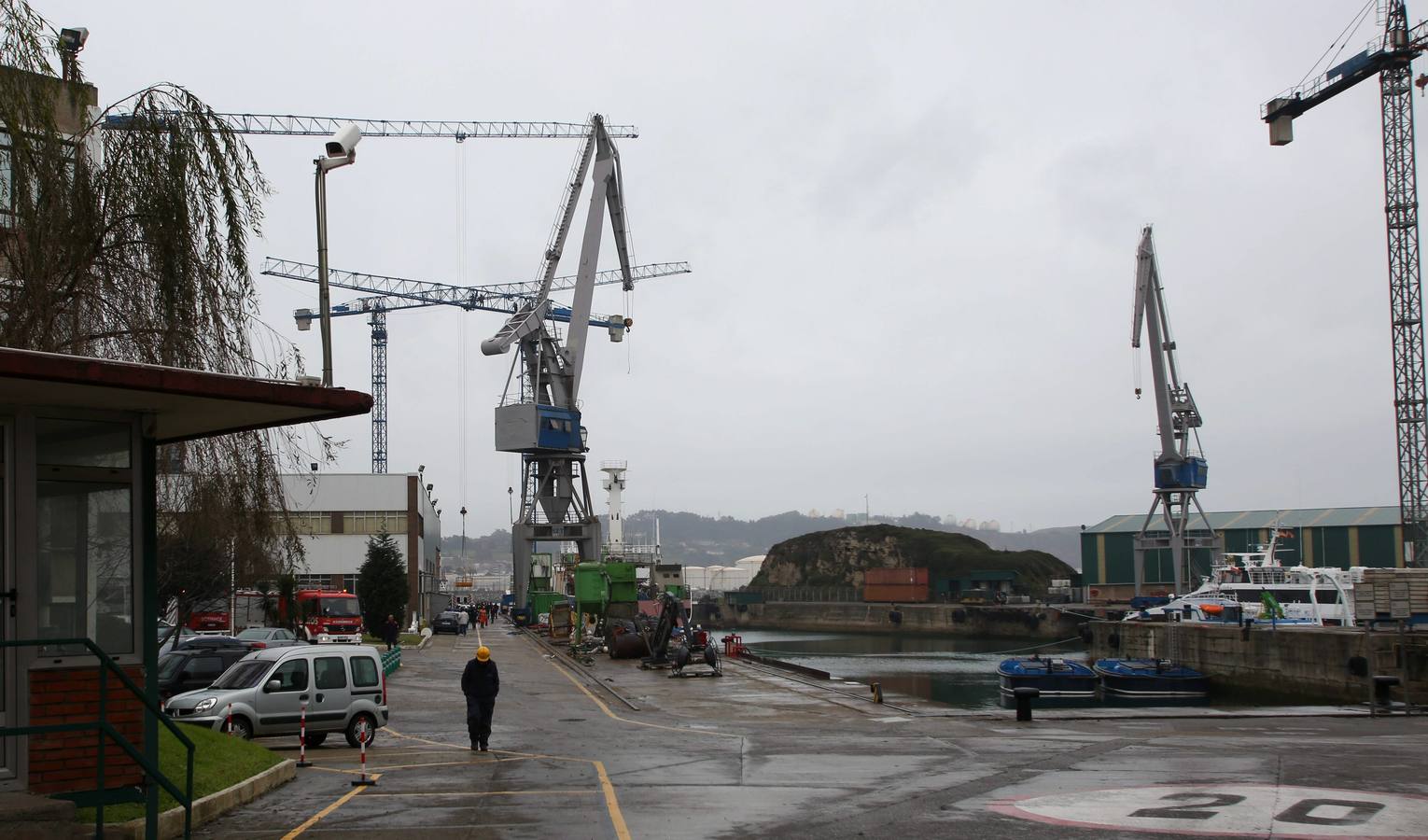 Fallece un trabajador en el Astillero Armón de Gijón