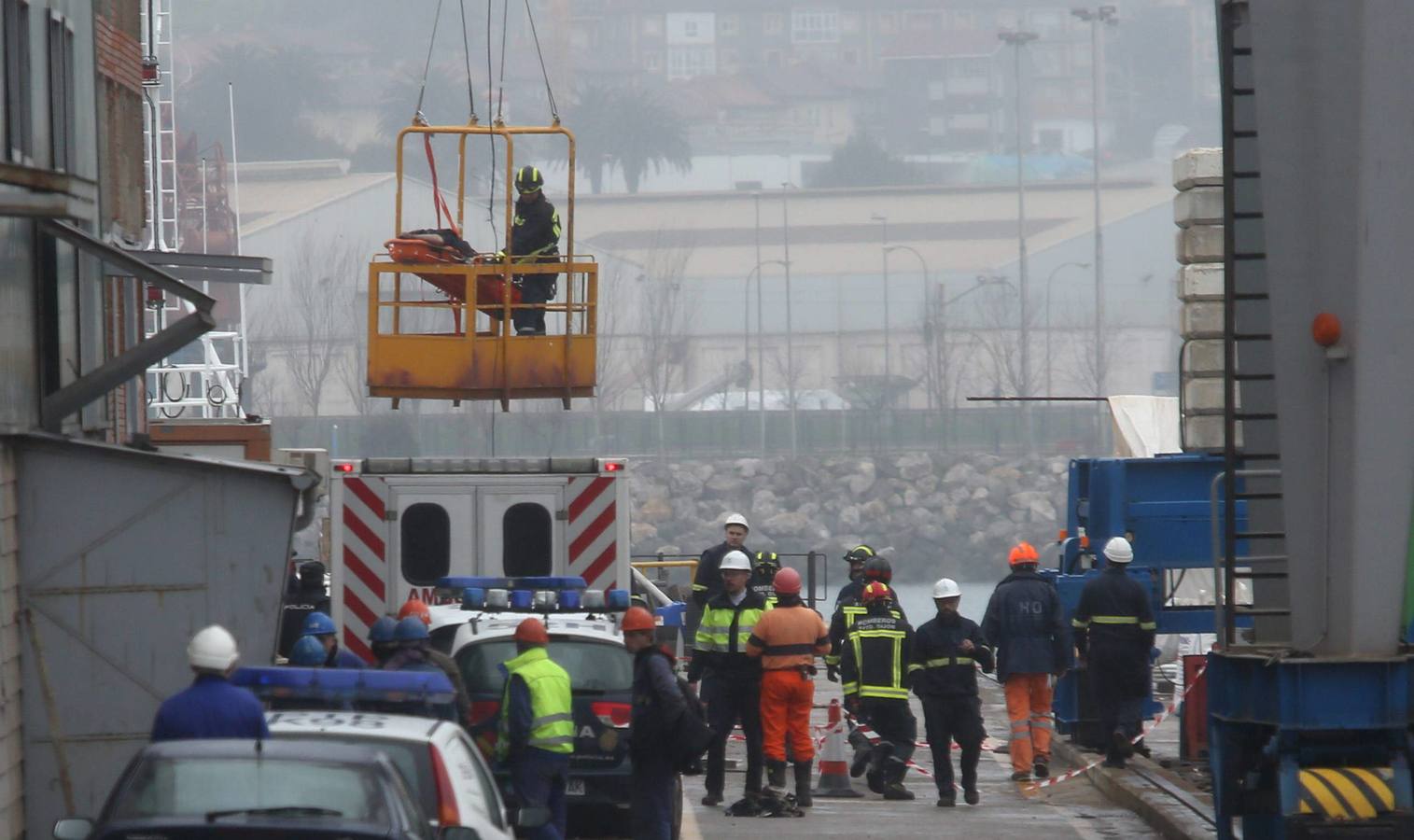 Fallece un trabajador en el Astillero Armón de Gijón
