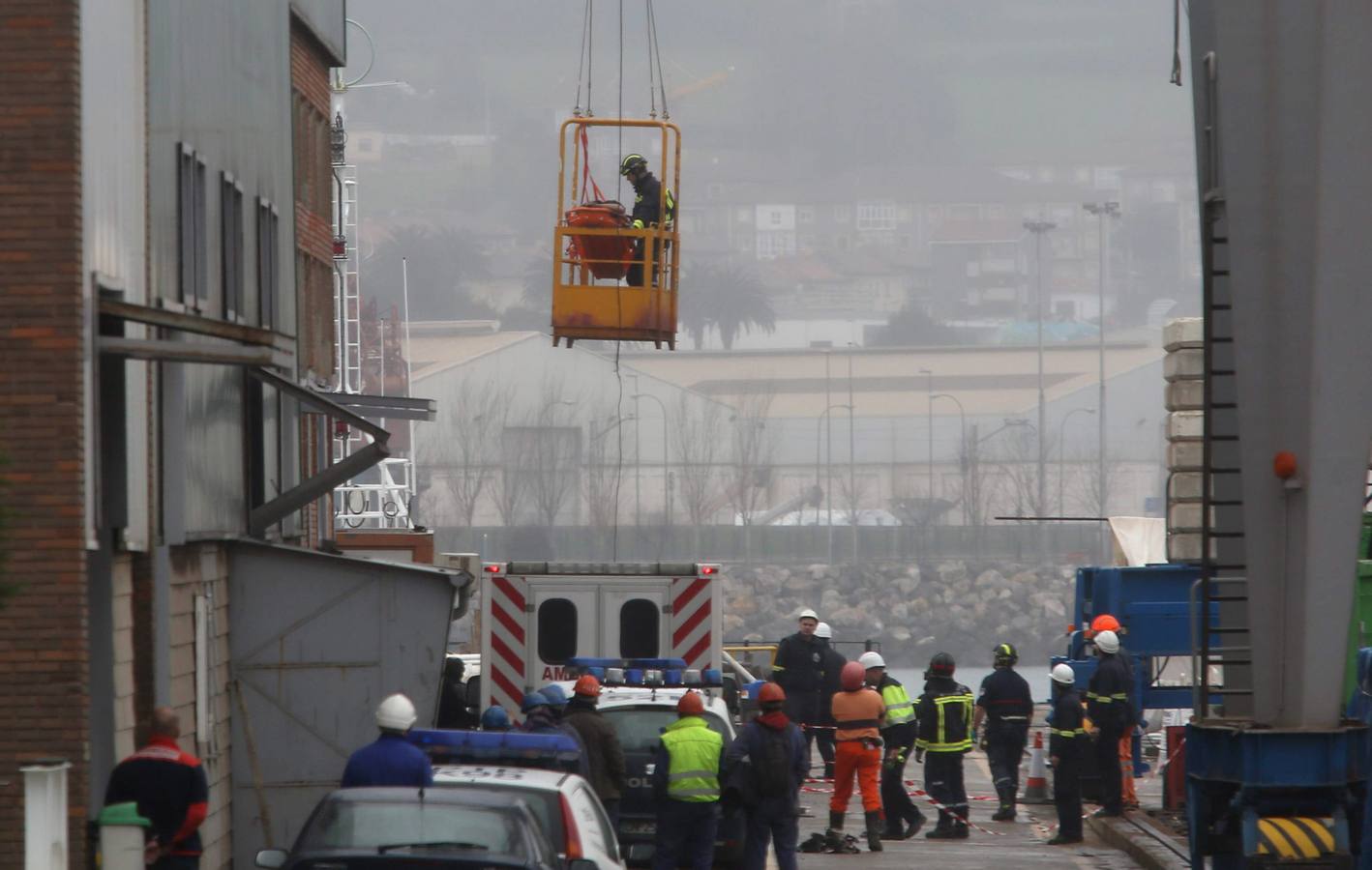 Fallece un trabajador en el Astillero Armón de Gijón
