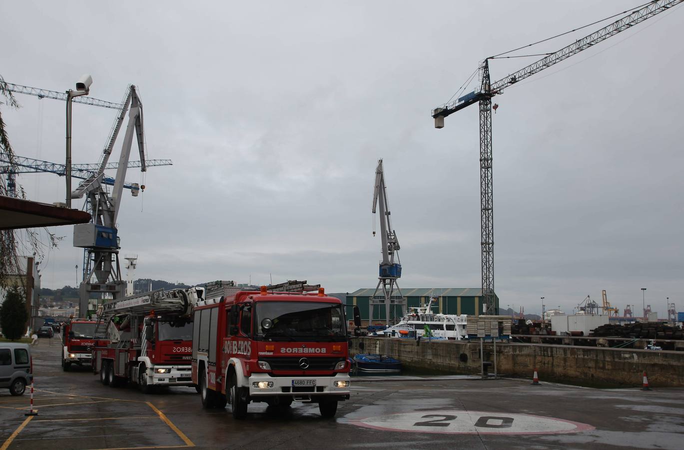 Fallece un trabajador en el Astillero Armón de Gijón