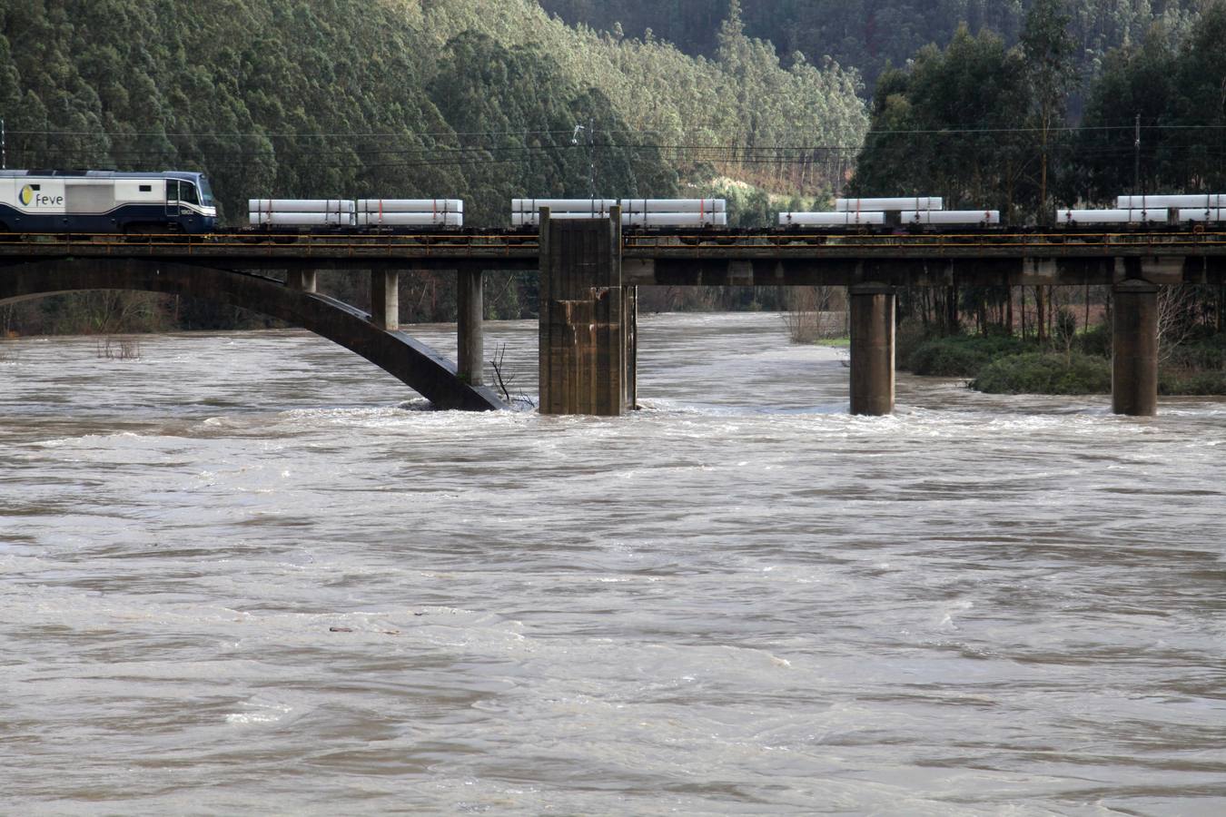 Las consecuencias del temporal en Avilés y Bajo Nalón