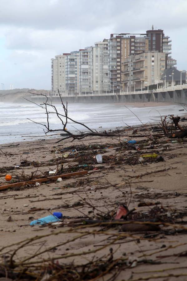 Las consecuencias del temporal en Avilés y Bajo Nalón