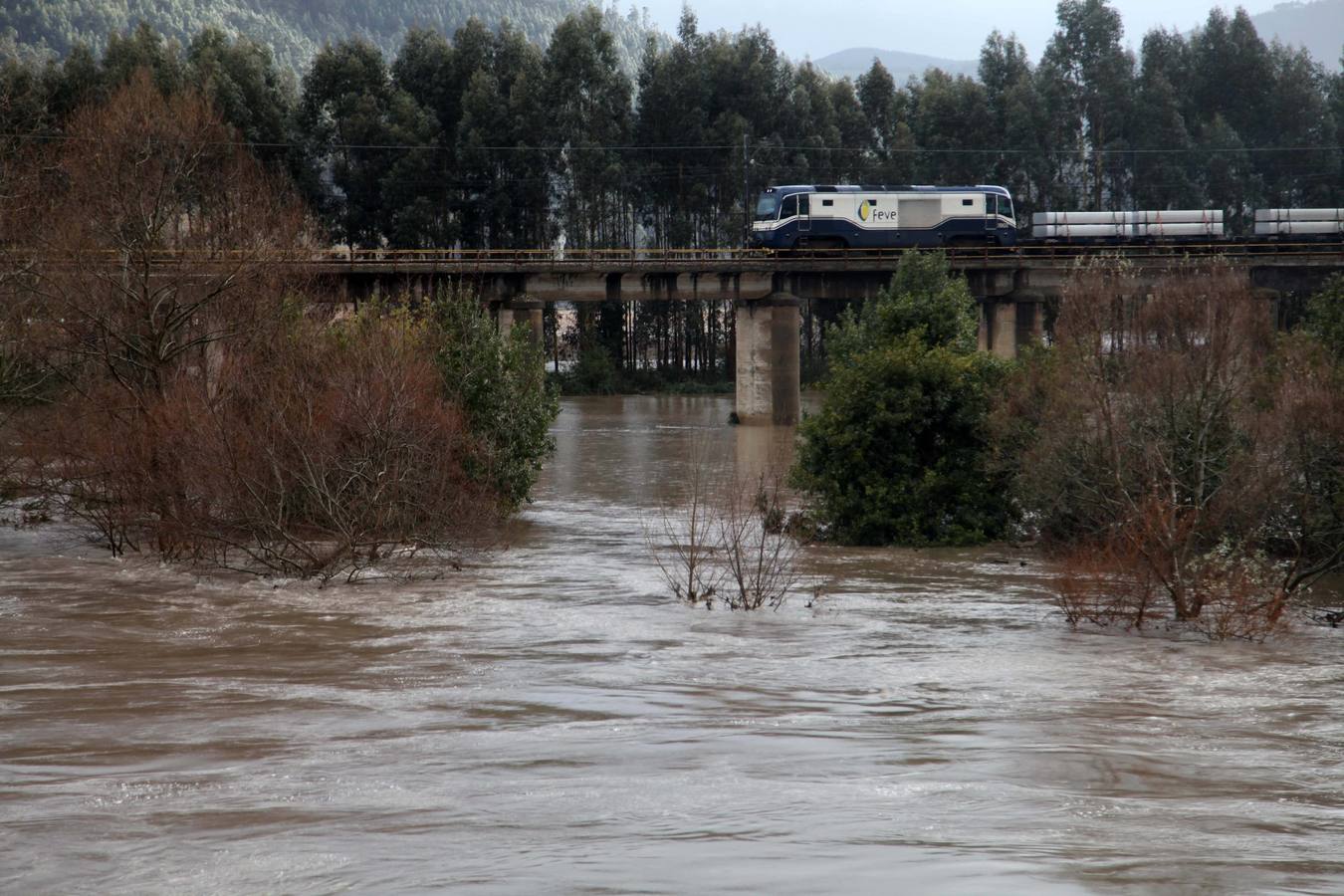 Las consecuencias del temporal en Avilés y Bajo Nalón