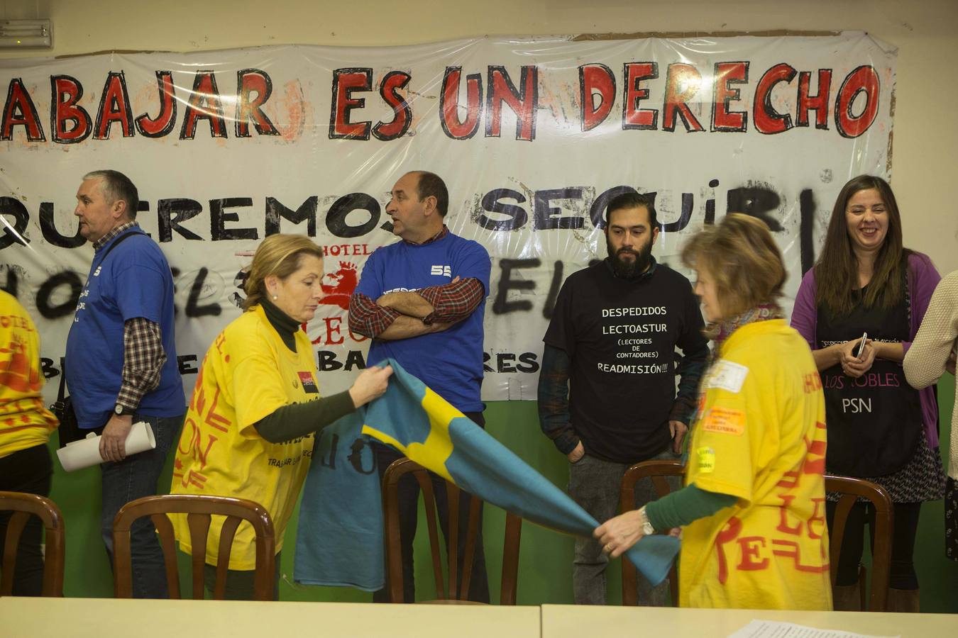 Los trabajadores del Hotel León anuncian el fin de su encierro