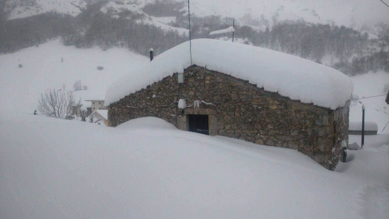 La nieve, en Asturias