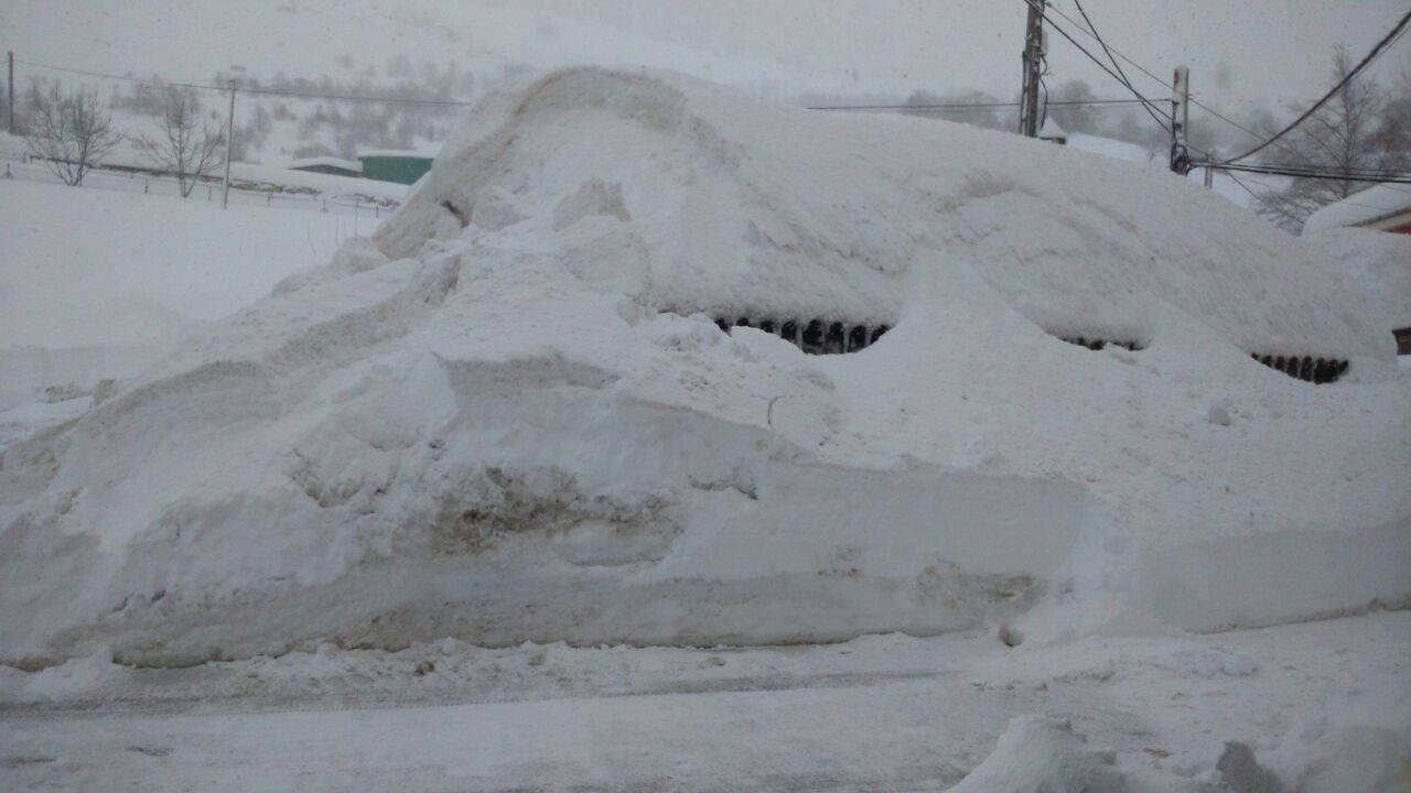 La nieve, en Asturias