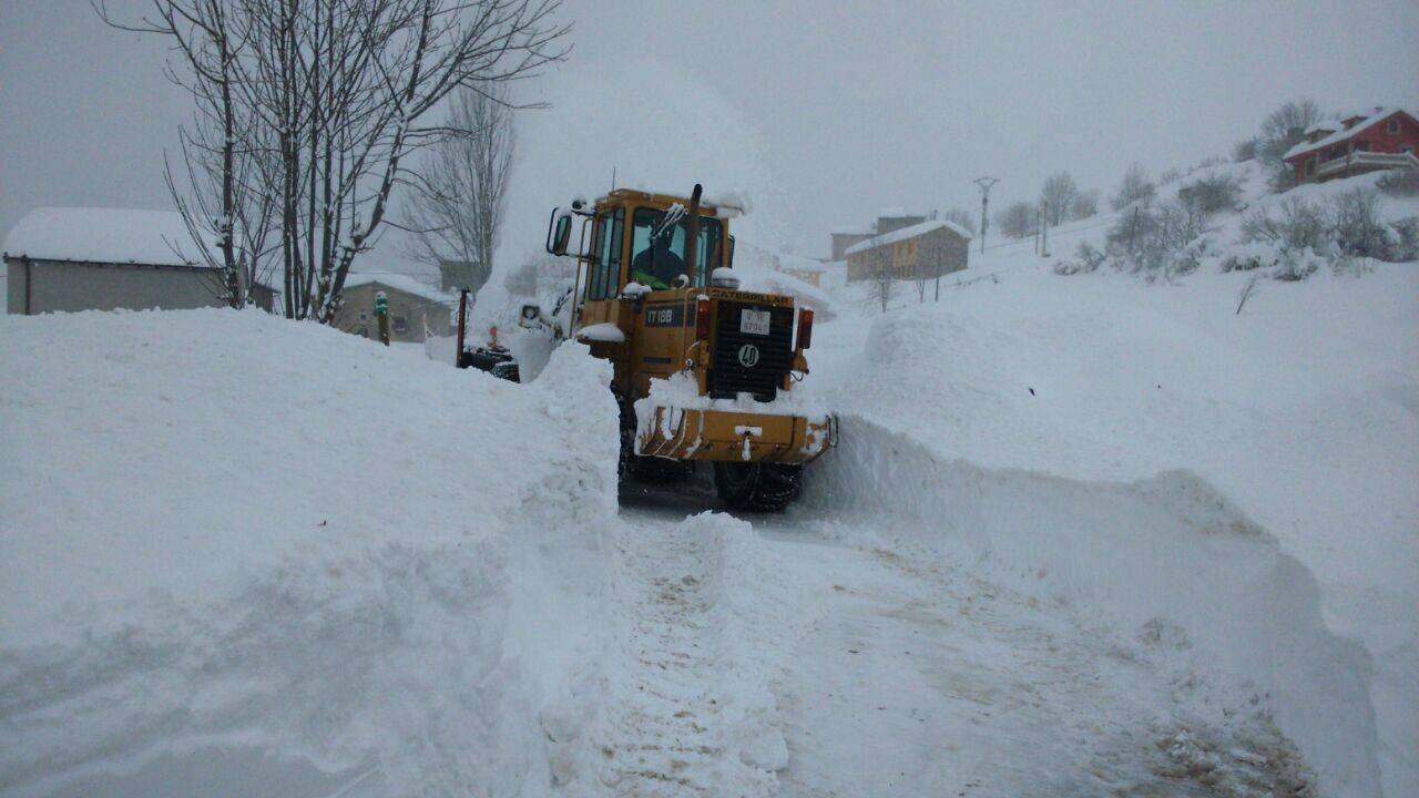 La nieve, en Asturias