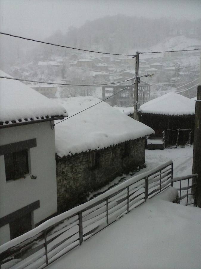 La nieve, en Asturias