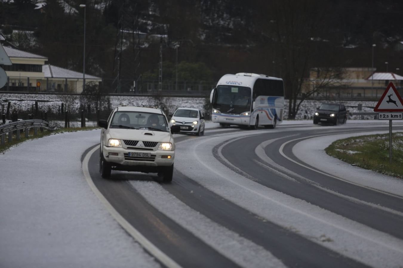 La nieve, en Asturias