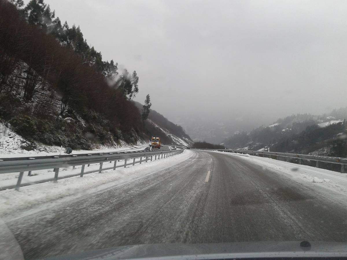 La nieve, en Asturias