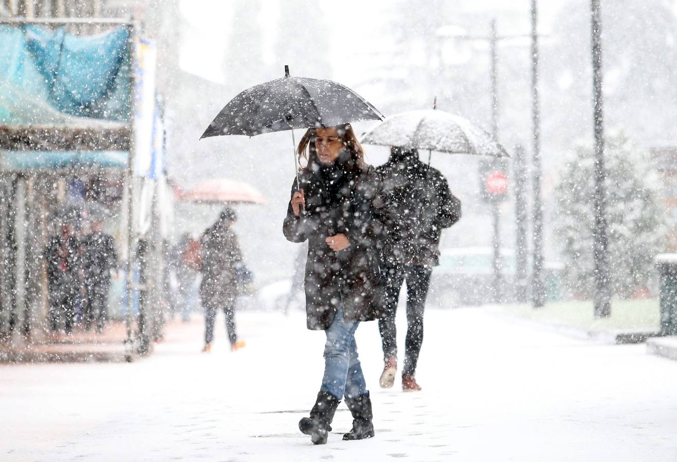 La nieve llega a Oviedo