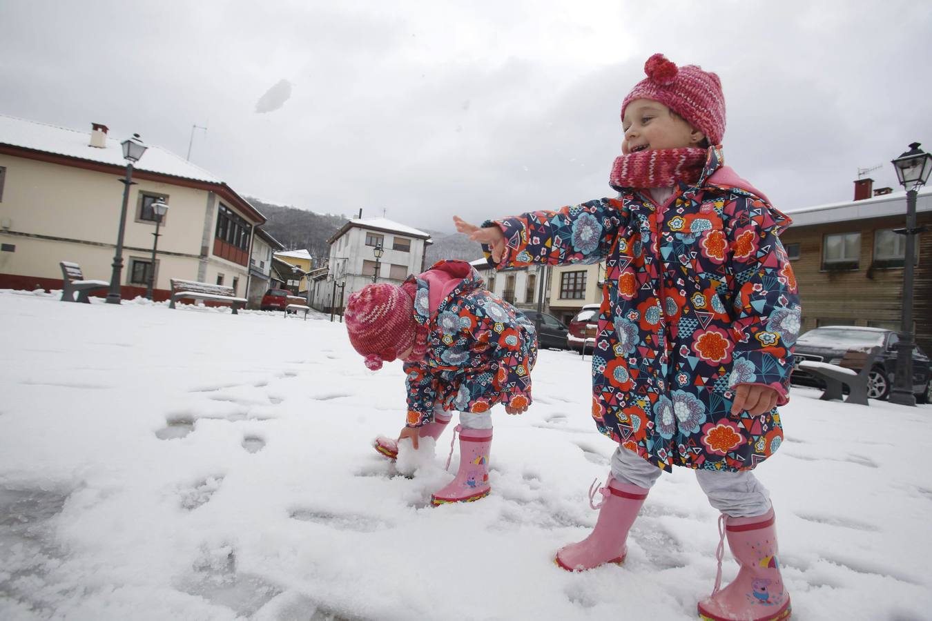 El Alto Nalón, cubierto de blanco