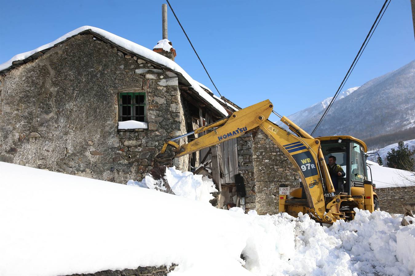 Así quedó Degaña tras las nevadas