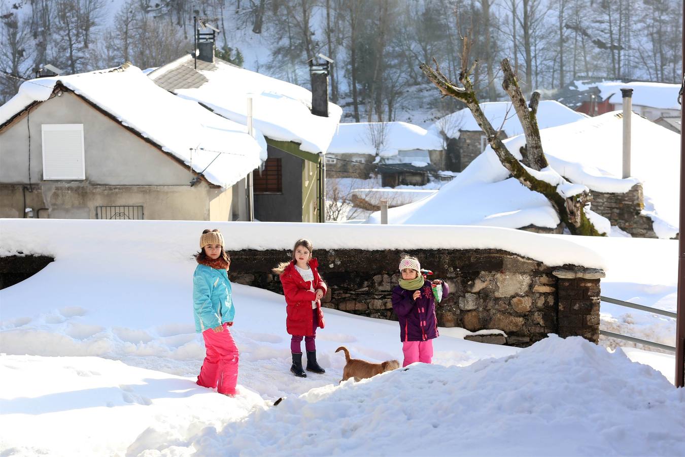 Así quedó Degaña tras las nevadas