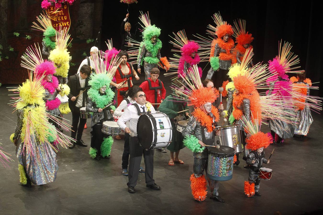 Antroxu: Concurso de charangas en el teatro Jovellanos