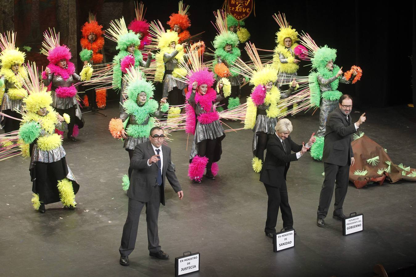 Antroxu: Concurso de charangas en el teatro Jovellanos