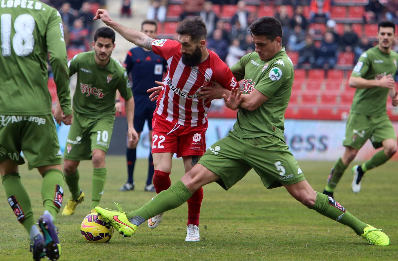 Las mejores imágenes del Girona 0 - 0 Sporting