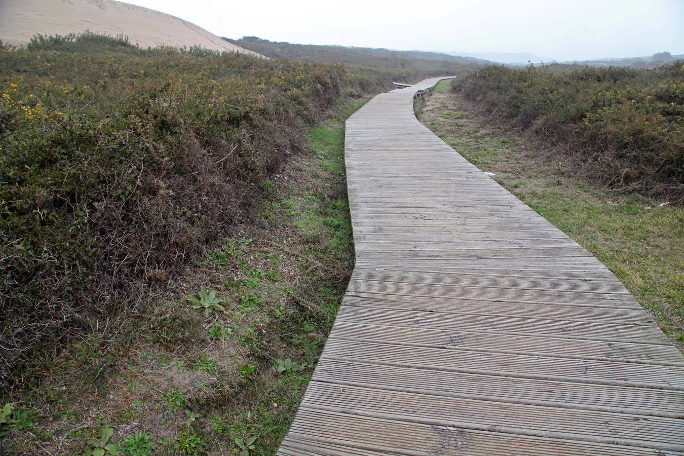 Las dunas de la playa de San Juan, en Castrillón, se convierten en acantilados