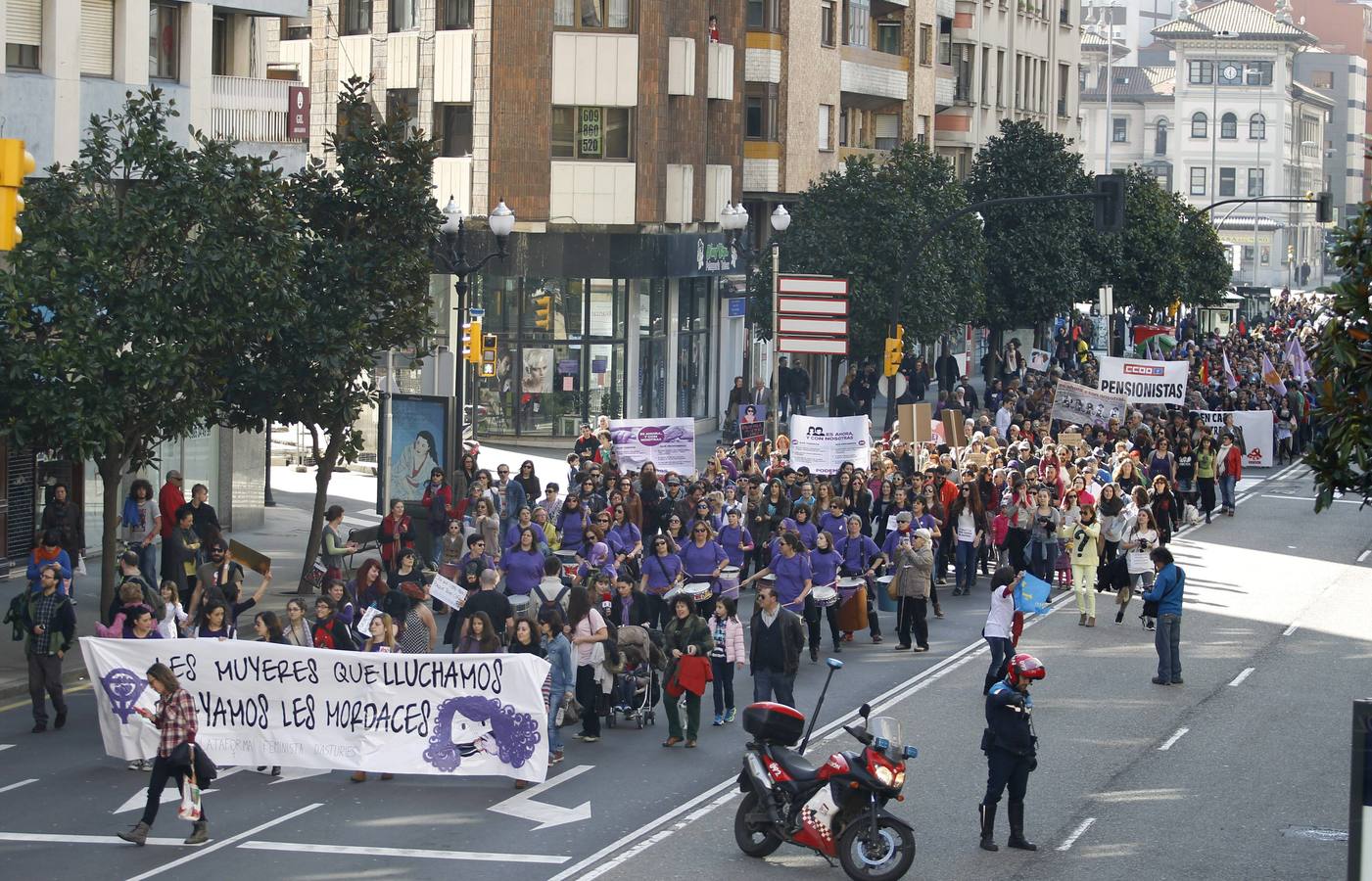 Manifestación del Día de la Mujer en Gijón