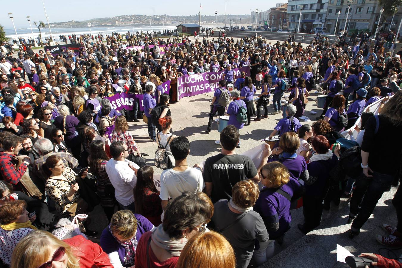 Manifestación del Día de la Mujer en Gijón