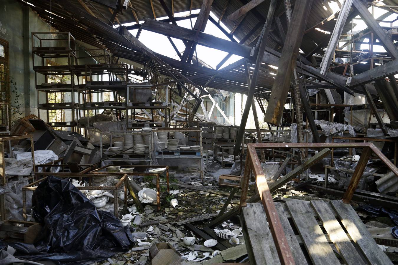 Las ruinas de la fábrica de loza de San Claudio