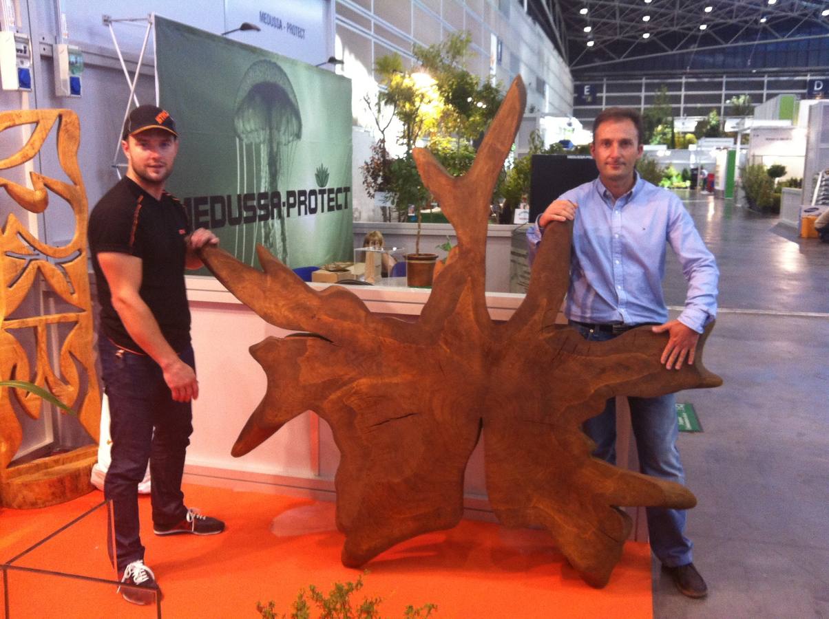 Radek Golebiewski hace impresionantes esculturas con los árboles que poda y tala