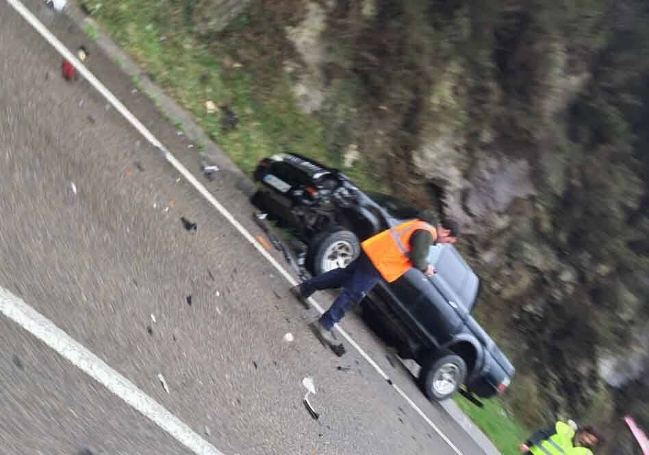 Dos heridos en un accidente en Cangas de Onís
