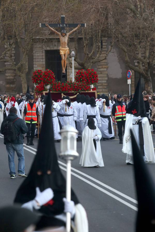 Procesión del Vía Crucis, en Gijón