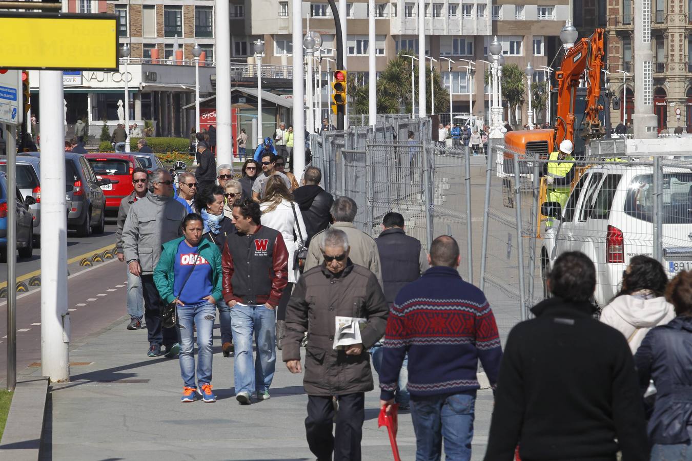 Comienzan las obras de reparación del Muro de San Lorenzo