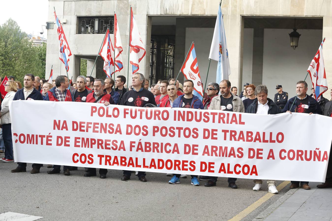 Manifestación en Oviedo por los despedidos de Santa Bárbara