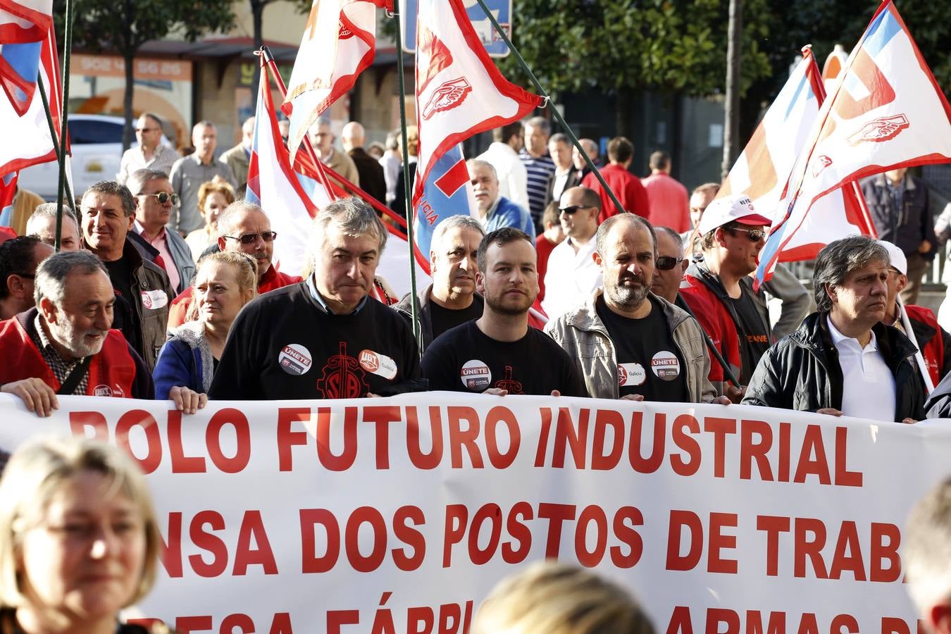 Manifestación en Oviedo por los despedidos de Santa Bárbara