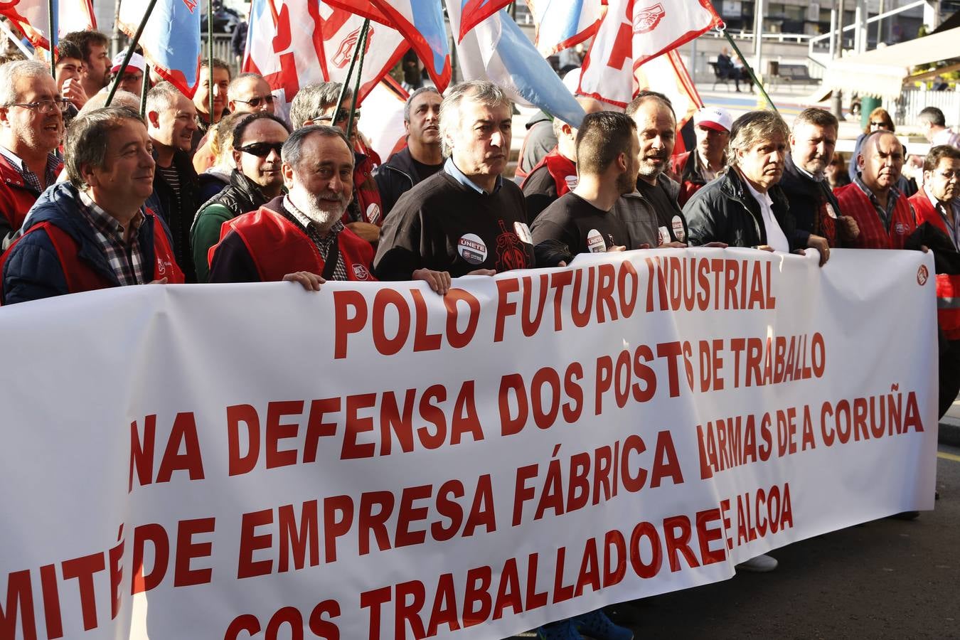 Manifestación en Oviedo por los despedidos de Santa Bárbara