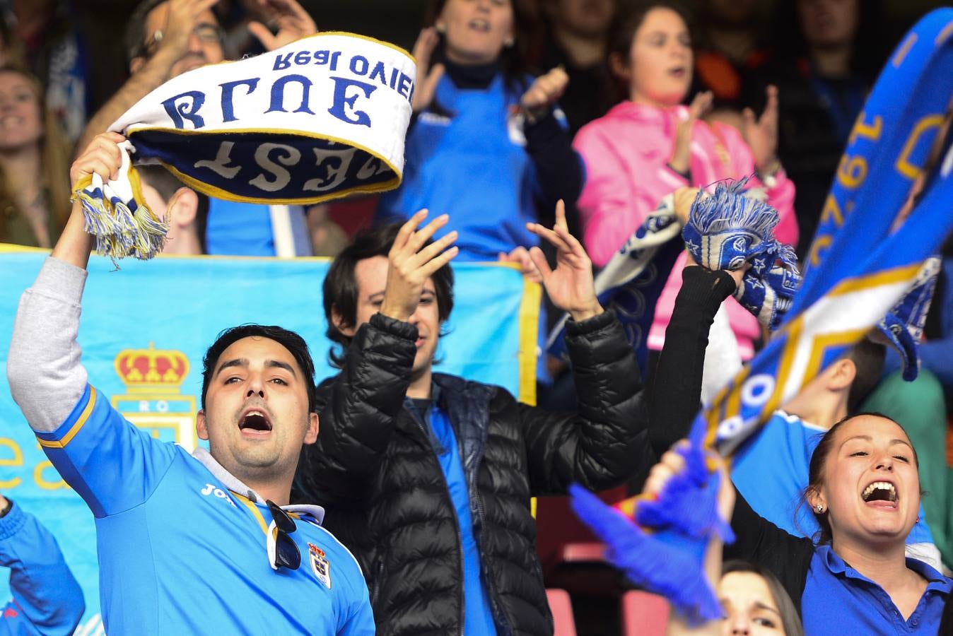 Las mejores imágenes del Compostela 1 - 1 Real Oviedo