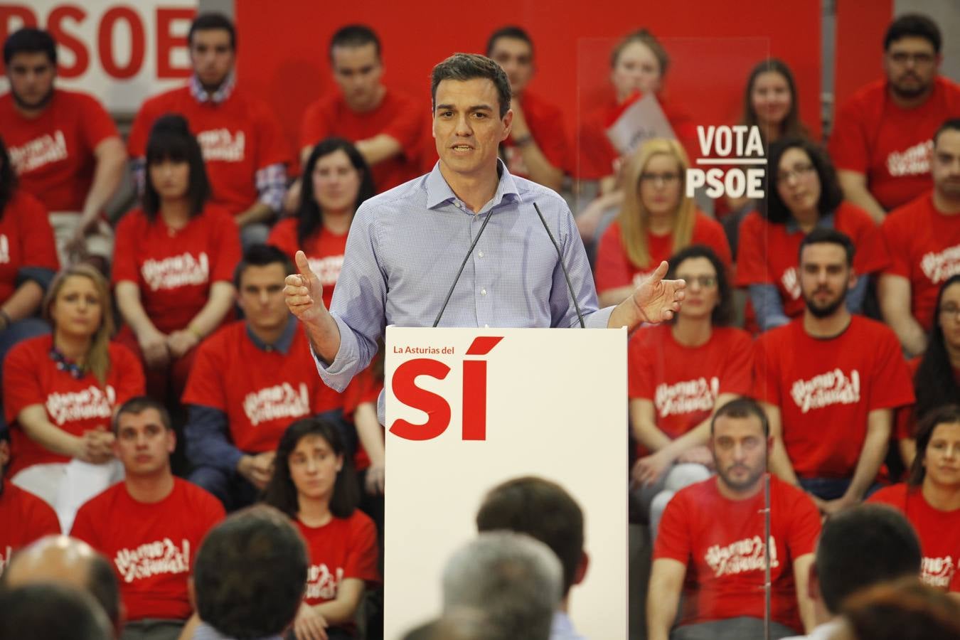 Pedro Sánchez da su respaldo a los candidatos asturianos