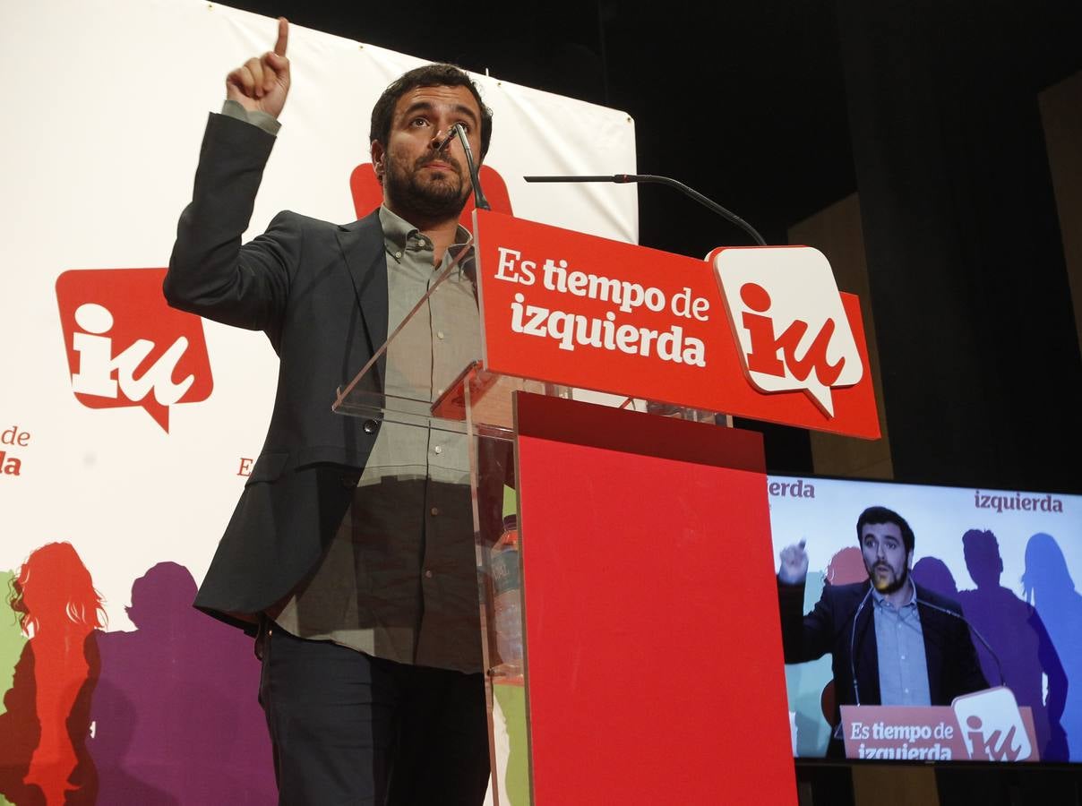 El acto central de campaña de IU, en imágenes