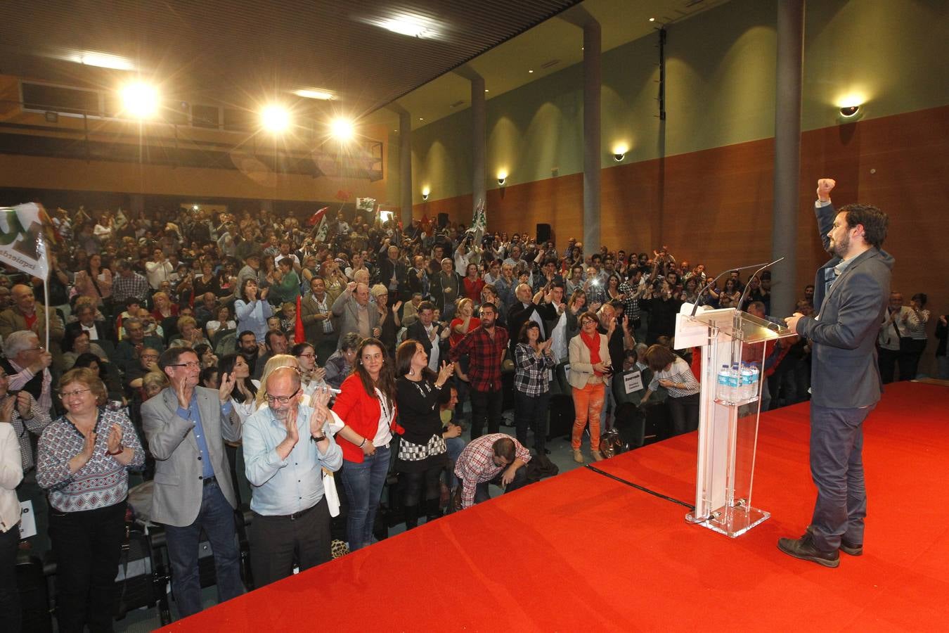 El acto central de campaña de IU, en imágenes