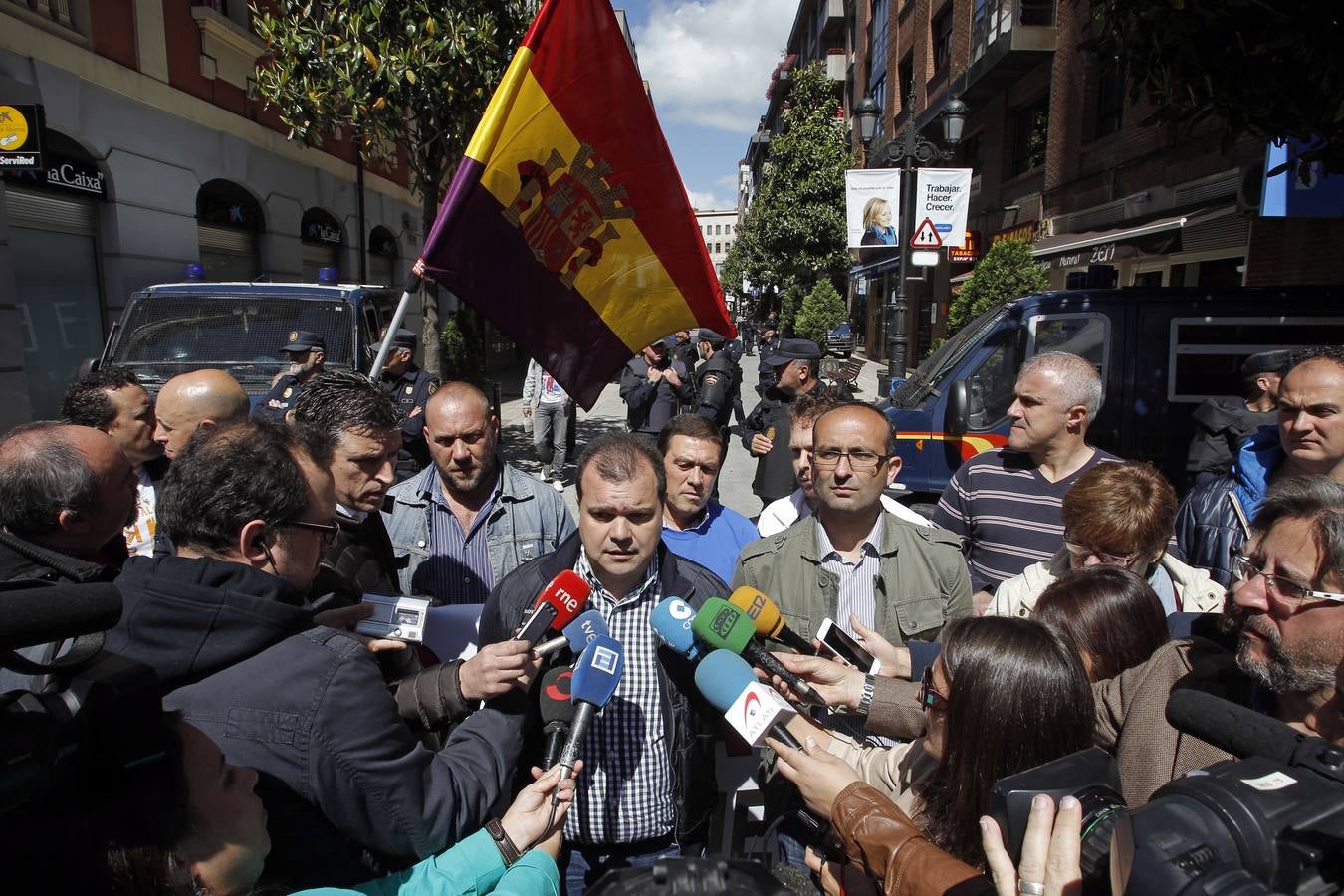 Manifestación minera en Oviedo