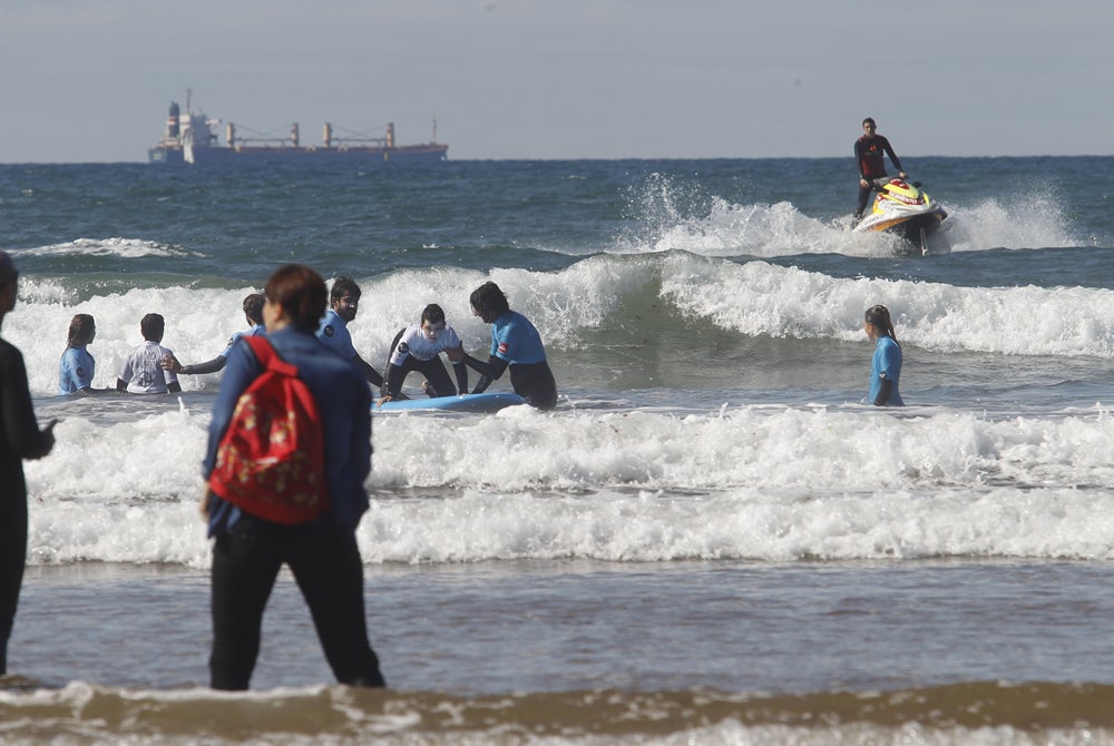 La sensación de bautizarse con olas