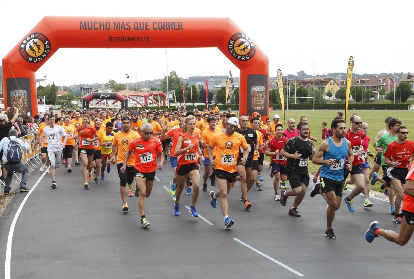 La carrera que acaba con unas cervezas