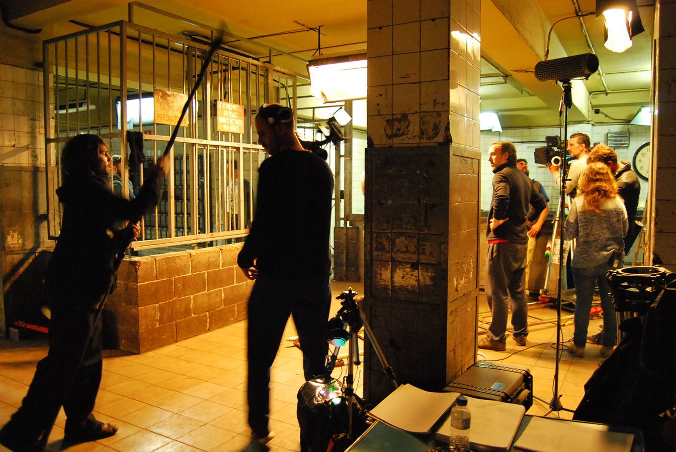 Rodaje en el pozo Monsacro de Morcín