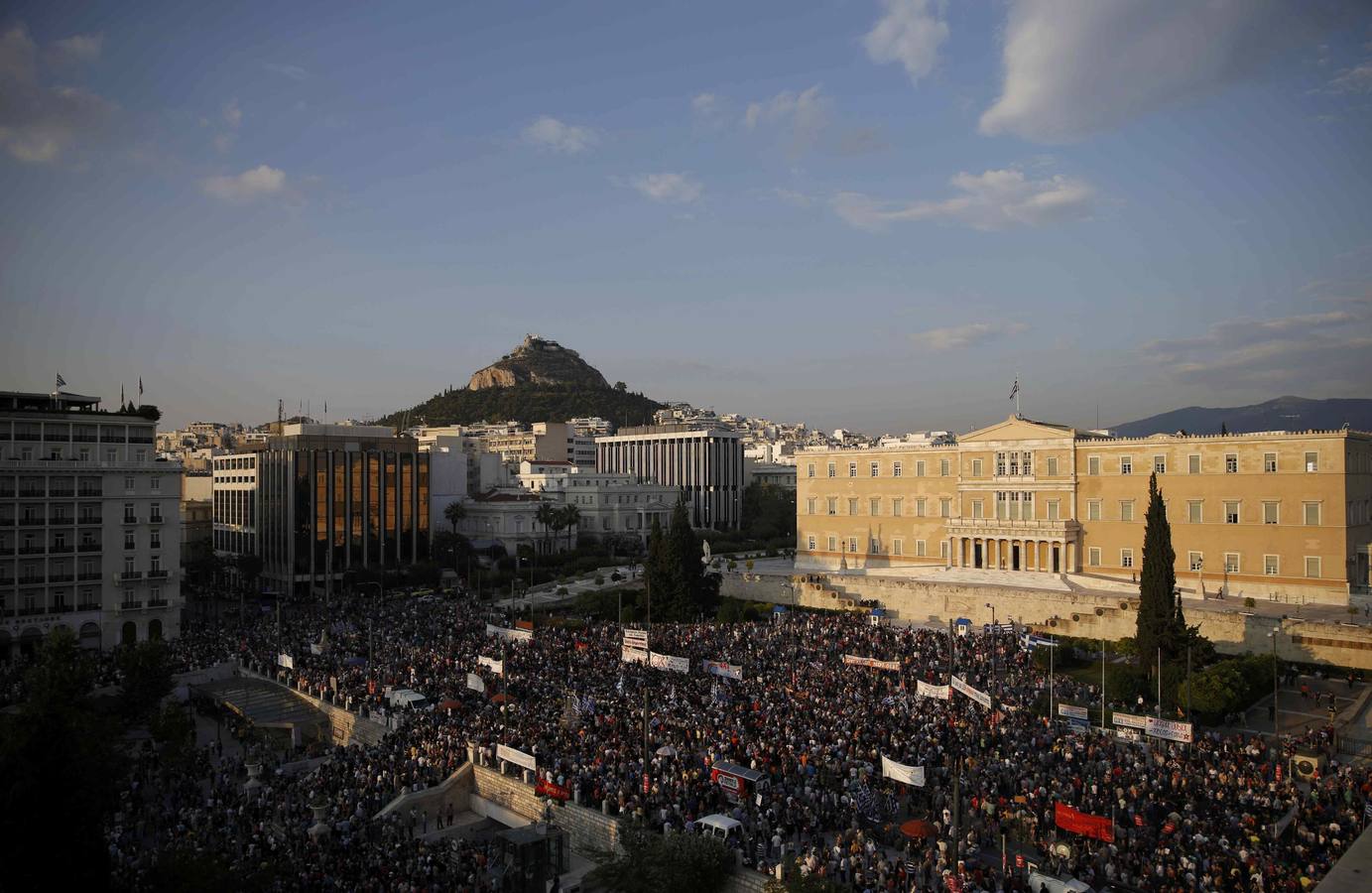 Cerca de 17.000 personas se manifestan a favor del &#039;No&#039; en el referéndum en Grecia