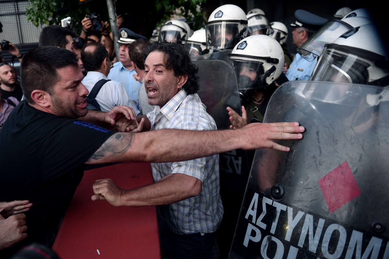 Protestas en Grecia.