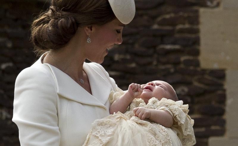 La princesa Carlota de Inglaterra, bautizada en la intimidad