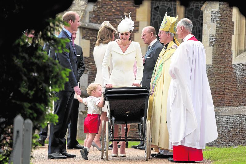 La princesa Carlota de Inglaterra, bautizada en la intimidad