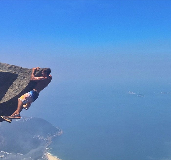 Espectaculares imágenes al borde del abismo