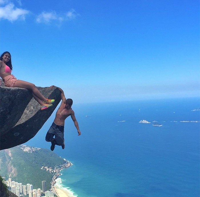 Espectaculares imágenes al borde del abismo