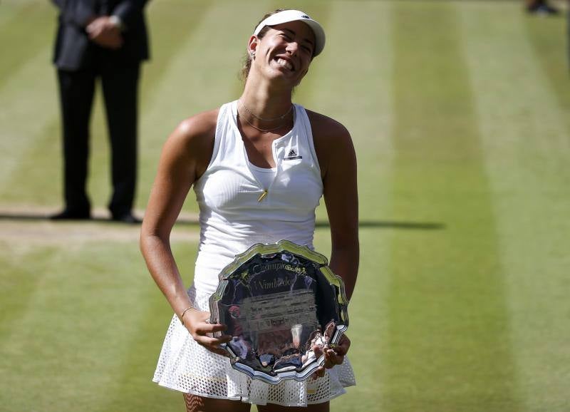 Las mejores imágenes de la histórica final entre Muguruza y Serena