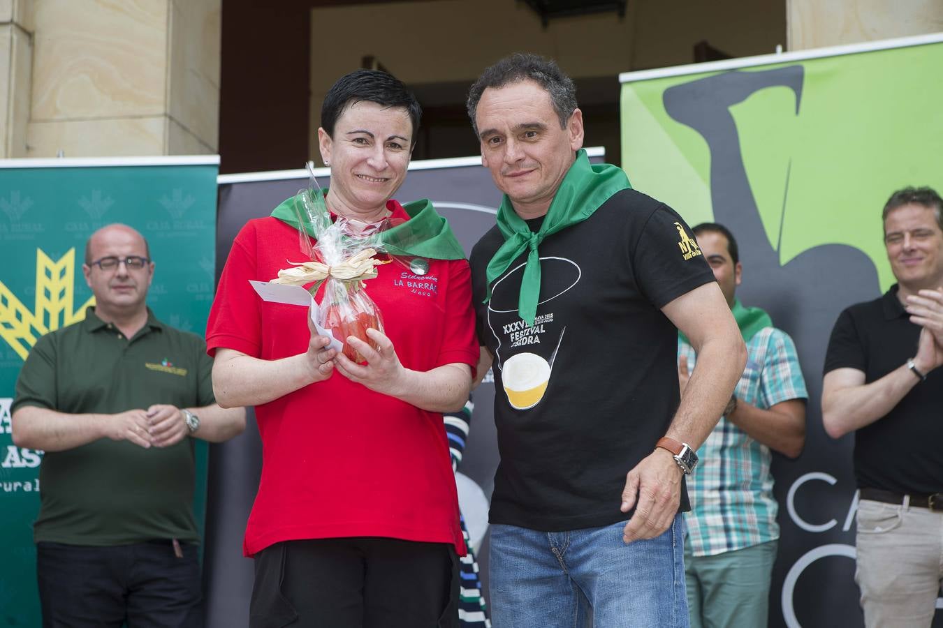 Concurso de escanciadores del Festival de la Sidra de Nava