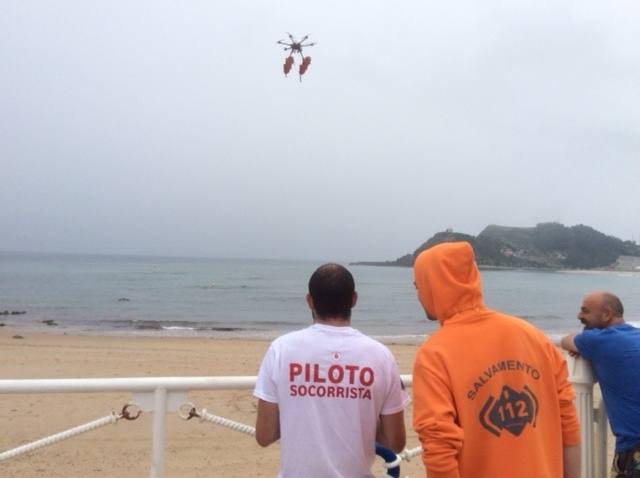 El dron de la playa de Ribadesella