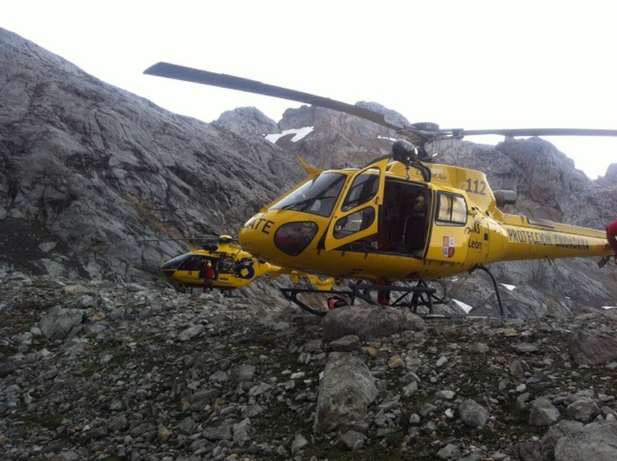 Una avalancha deja cinco menores y un adulto heridos en el pico Urriellu